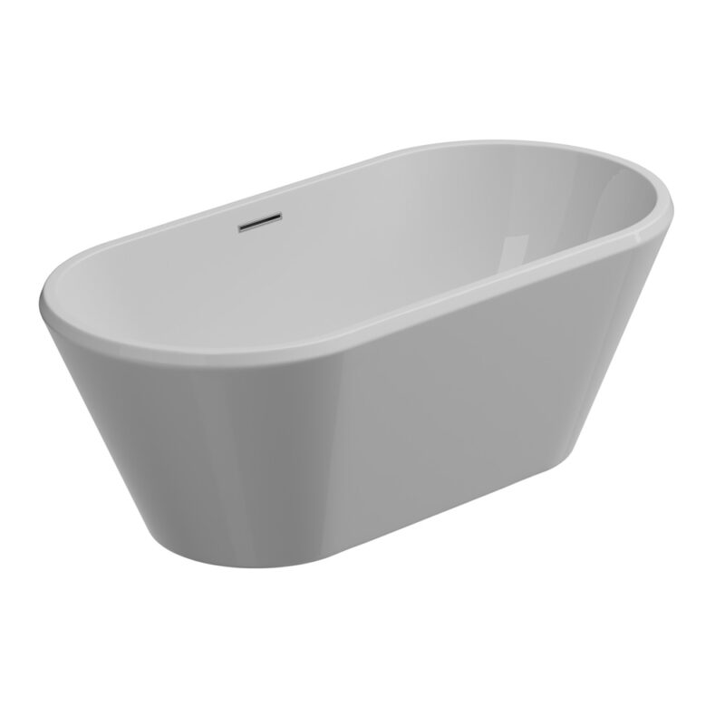 ACRYLIC CRUISE BATHTUB CM. 172 CENTERED ROOM OR WALL COMPLETE WITH DRAIN AND DRAIN