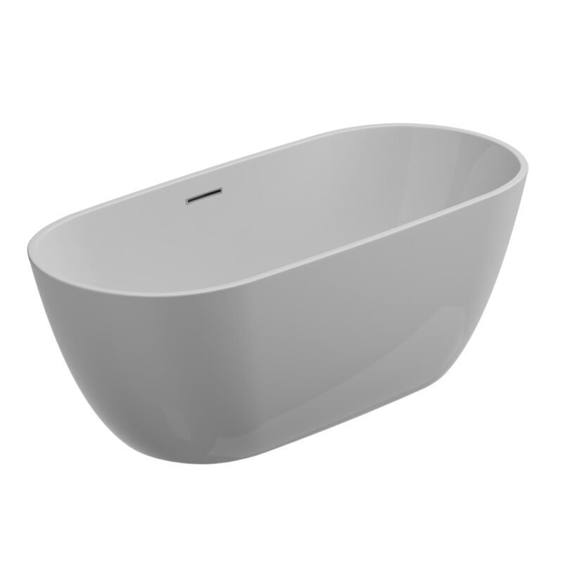 SUN ACRYLIC BATHTUB CM. 170 CENTERED ROOM OR WALL COMPLETE WITH DRAIN AND DRAIN