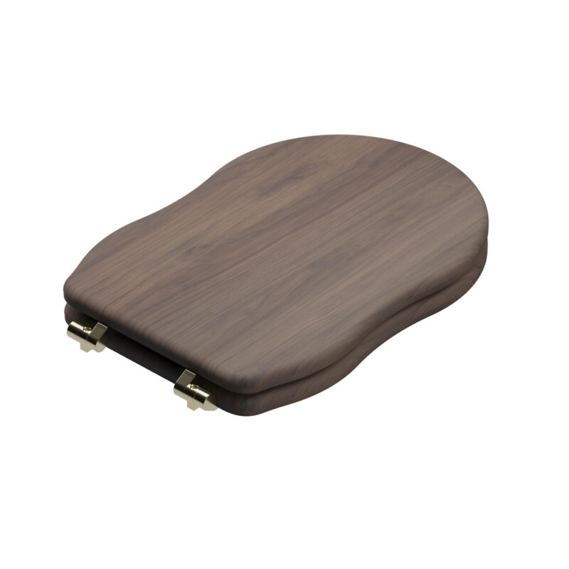 COPRIVASO IN LEGNO CERNIERE ORO SOFT CLOSE