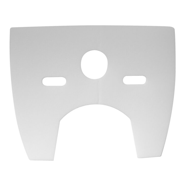 Acustic and crash protection suiting for wall-hung wc or bidet