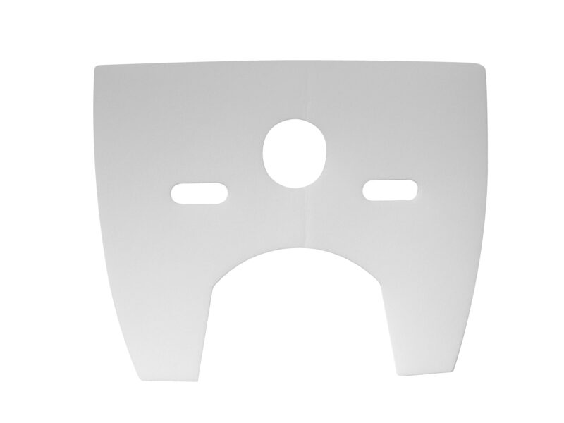 Acustic and crash protection suiting for wall-hung wc or bidet