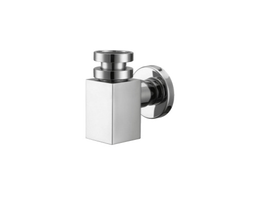 Square Trap for bidet in shiny chrome finishing