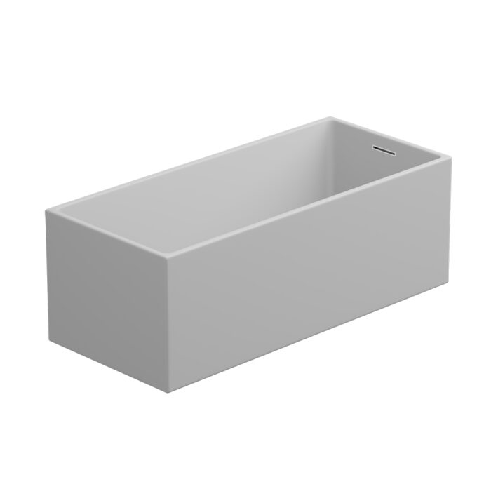VENUS ACRYLIC BATHTUB 170 CM, FREESTANDING OR WALL-MOUNTED, COMPLETE WITH DRAIN AND PIPING